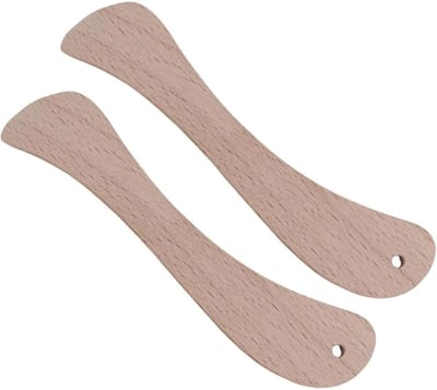 Borduurgereedschap - Vouwbeen - Stoffen vouwen - Ergonomisch ontwerp - 12 cm - Houtkleur