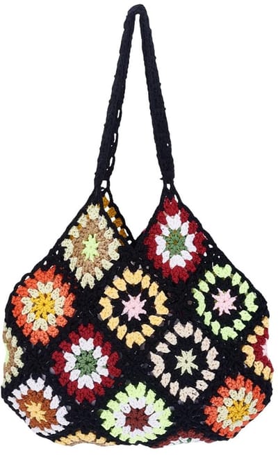 Dailygoody - Gehaakte Strandtas - Lichtgewicht en Elegant - Perfect voor Stranddag - Boho Stijl - Ruime Opbergruimte - Voor Dames - Beige
