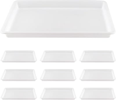 Grote Plastic Activiteit Bins - 10 Stuks, Organisator voor Kunst, Knutselen en DIY Projecten, 39 x 29 x 4 cm