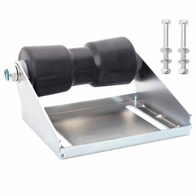 vidaXL - Boot - Trailer - Roller - met - Beugel - 20,3 - cm - Gegalvaniseerd - staal