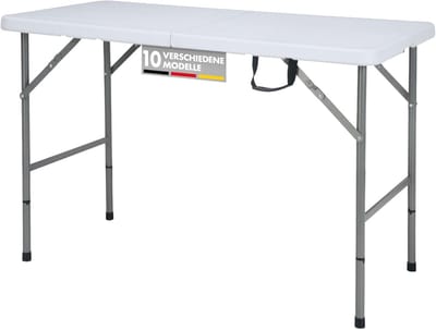 Floordirekt Klaptafel Fukui 120 x 60 cm - weerbestendig - voor binnen en buiten - wit