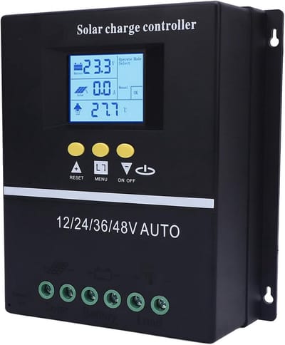 60A MPPT Zonnelaadregelaar 12V-48V Automatische Herkenning LCD-scherm en Dubbele USB
