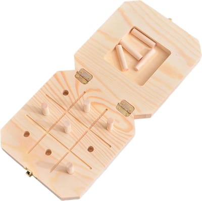 Houten Pegboard - Oefenbord Vinger - Motoriek Trainen - 9 Gaten Ontwerp - 17x17x4cm