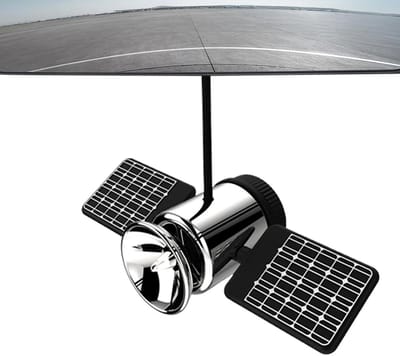 Auto Luchtverfrisser - Auto Geurdecoratie - Frisse Auto - Satelliet Vorm - 9.9 x 4.3 cm - Zilver