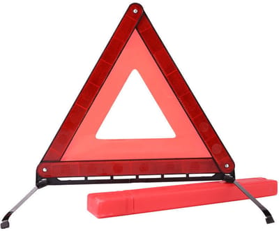 TOVBMUP Gevarendriehoek voor auto's - Opvouwbare gevarendriehoek - Ideaal voor pechhulp en ongevalpreventie - Maximale verkeersveiligheid - Compacte auto-accessoire - Met opbergdoos