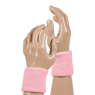 Apollo - Feest polsband - gekleurde polsband licht rose one size