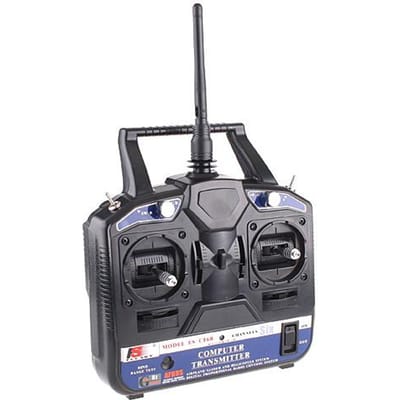 FlySky FS-CT6B Afstandsbediening Zender met FS-R6B Ontvanger 2.4G 6CH voor RC Auto Boot