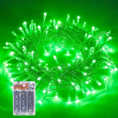 Lichtsnoer op Batterijen - Decoratieve Verlichting - Feestelijke Decoratie - IP44 Waterdicht - 10 Meter - Groen