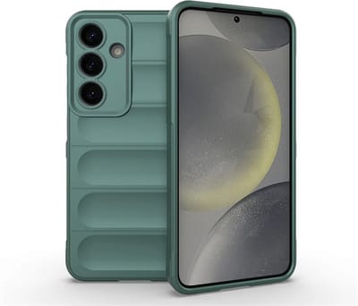 MobyDefend Hoesje - Geschikt voor Samsung Galaxy S25 - TPU Gripcase - Groen