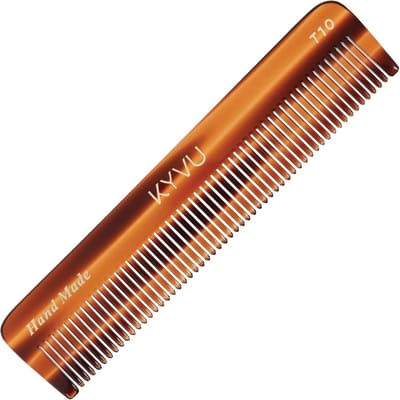 Handgemaakte Haar Kam - Celluloseacetaat Kam - Haar Styling - Grove Afgeronde Tanden - 129 cm Lengte - Schildpadkleur