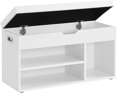 uJOY Schoenenbank - Voor 6 tot 8 paar schoenen - Comfortabel zitkussen - Modern en compact ontwerp - Stevige constructie -