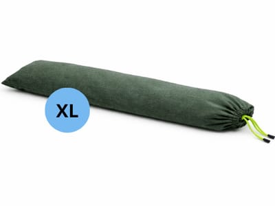 Zandslurf tegen wateroverlast - Maat XL - 250 x 19 - Groen met trekkoord - Herbruikbaar - Ongevuld