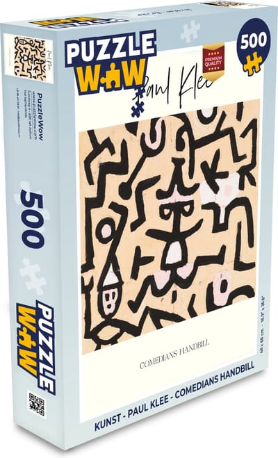 Puzzel Kunst - Paul Klee - Comedians handbill - Legpuzzel - Puzzel 500 stukjes