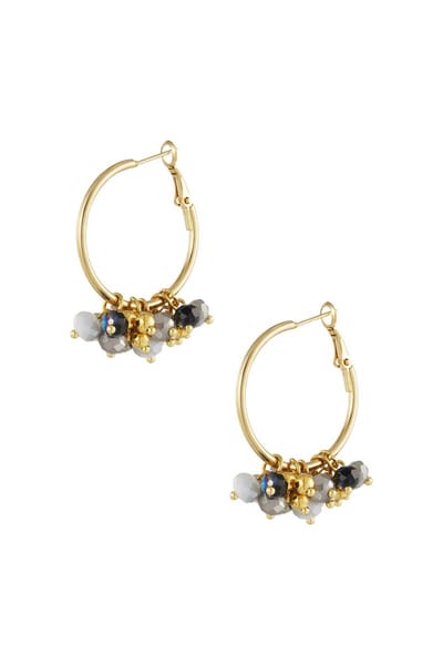 Bead it up earrings Grey