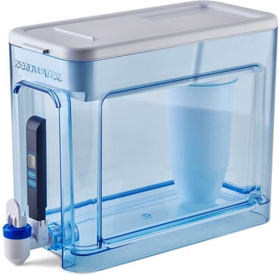 ZeroWater Waterfilter systeem 7.5 Liter - Inclusief 1 Filter en TDS meter - 5-traps Waterfilter systeem- Filtert PFOA, PFOS, lood, chroom, kwik en chloor - Ready Read