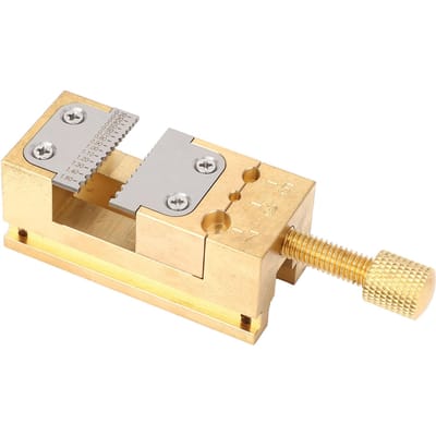 Étau de réparation de montre Pince pour bijoutiers Horloger Roue Aiguilles Pince tube Maison Outil support en métal beige