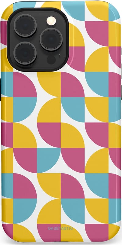 Casetastic Hoesje Geschikt voor Apple iPhone 15 Pro Max Magsafe - Stijlvolle Beschermende Duo-layer Case - Cirkeldroom