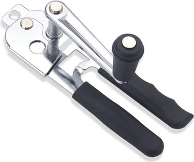 Handmatige blikopener, stevig en duurzaam, comfortabele handgreep, 360-graden handzwengel, multifunctionele flesopener.