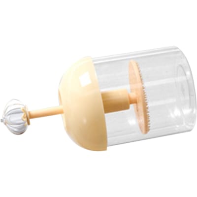 Gezichtsreiniger Schuimkop Draagbaar Snel Schuimend Bespaart Inspanning Transparante Klop Bellenblazer Beige white