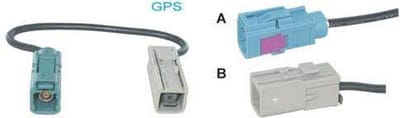 adapterkabel 15 cm GT-5 M - Fakra F groen