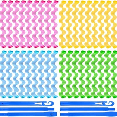 Equivera Heatless Curls - Haar Kruller - Haarkruller - Krullen zonder Warmte - Krullen zonder Hitte - Krullend Haar Producten - Haarrollers - Krulspelden - Heatless Curls Tool - Heatless Curler