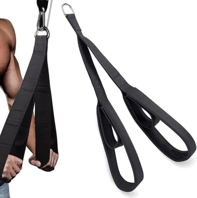Tricep Touw voor Krachttraining, Fitness Kabel, Thuis Workout Apparatuur, Neopreen Foam, Ideaal voor Spieropbouw en Versterking