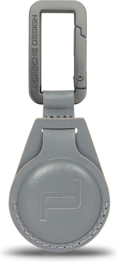 PORSCHE DESIGN Leren Sleutelhanger Keyholder for Bluetooth - Tracker Anthracite Grijs
