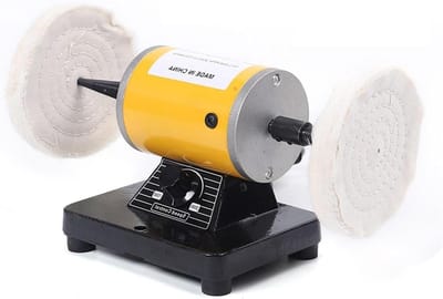 Mini Polijstmachine - Draaibank Polijst - Hobby Metaalwerk - Krachtige Motor - 14.8 cm Lengte - Zwart