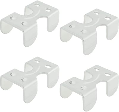 Dailygoods- Touwklem 4x - Stalen Klem - Vervangend Deel N265876 - Voor Touwen 1/4" tot 3/8" - Lengte 39 mm - Breedte 21 mm