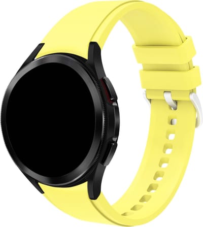 Stravo Samsung watch bandje - 20mm Geels Siliconen bandjes geschikt voor Samsung Galaxy Watch 7 / 6 / Watch 6 Classic / Watch 5 / Watch 5 Pro / Watch 4 / Watch 4 Classic, No Gap sportbandje met snelle release voor Galaxy Watch