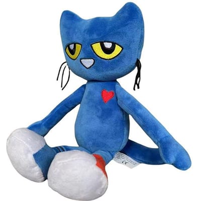 28cm Kawaii Pete Kat Pluche Speelgoed Knuffeldier Simulatie Pop voor Kinderen Verjaardagscadeau Meisjeskamer Decoratie 28cm blue