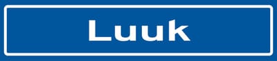 Fotofabriek Straatnaambord Luuk | Straatnaambord met naam | Cadeau Luuk