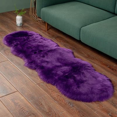 Zacht imitatiebont pluizig tapijt moderne fauteuils voor woonkamerdecoratie matten kaptafel tatami slaapkamer lounge lang haar tapijten 1.0P Shape 60x90cm