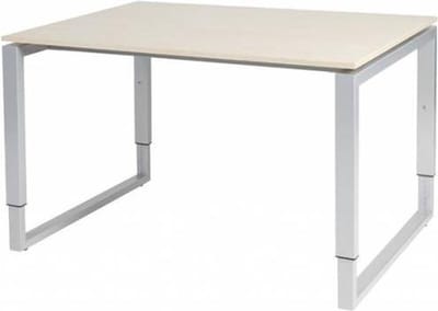 Verstelbaar Bureau - Domino Plus 120x90 Eiken - alu frame