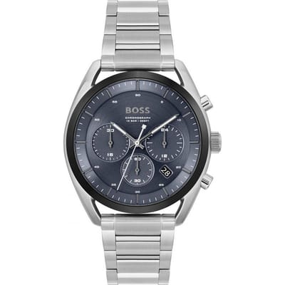 Hugo Boss 1514093 Heren Top Blauwe Wijzerplaat Horloge 44 mm blauw