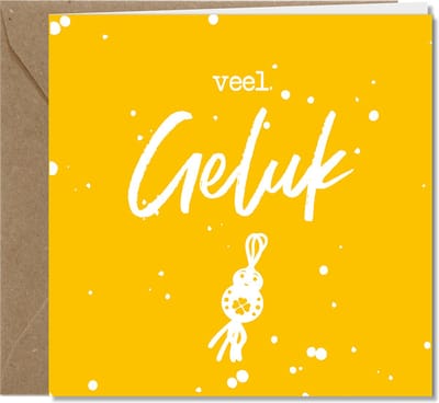 Tallies Cards - Geluk - Color & White wenskaarten