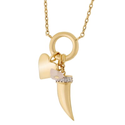 Orphelia PK-009 - Ketting Elements - Verguld metaal / Zirkonia - 42 cm