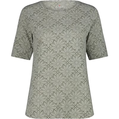 T-shirt van gewassen jersey met bloemenprint dames CMP