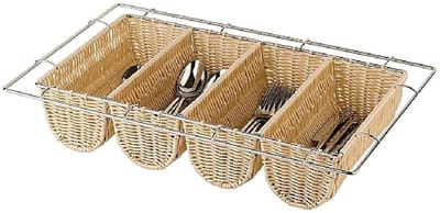 Buffet Bestek Dispenser - Bestekhouder Buffet - Buffet Organiseren - Met 4 Vakken - 53 x 325 x 105 cm