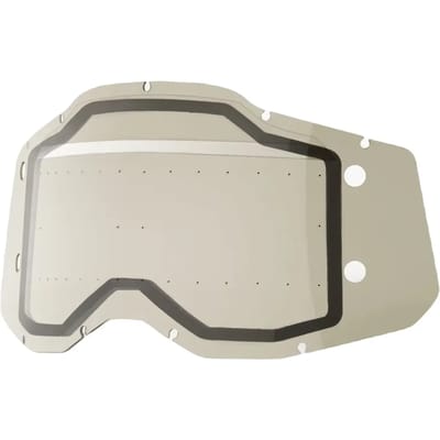 Dubbel vervangingsscherm voor motorhelmen met pinnen 100% RC2/AC2/ST2 Forecast