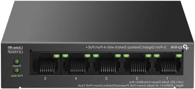 Gigabit Switch - Netwerk Switch PoE Switch - Netwerk Uitbereiden - 4 PoE+ Poorten