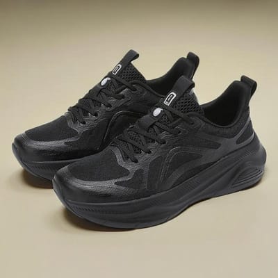 Nieuwe Mengpao V2 Marathon Schokabsorberende Hardloopschoenen voor Mannen en Vrouwen Lichtgewicht Slijtvast Casual Sport Schoenen voor Koppels Buiten 44 black
