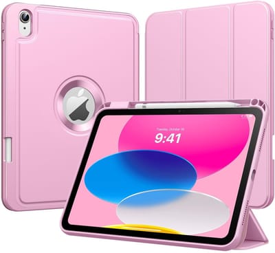 Dailygoody - iPad Case - iPad 11-inch - Slimme Trifold Bescherming - Roze - Pencil Holder - Auto Wake/Sleep - Geschikt voor iPad 10e/11e Gen - MoKo
