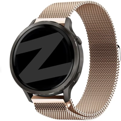Bandz Milanese loop band (18mm) - Geschikt voor Garmin Vivoactive 4s / Vivomove 3s / Venu 2s / Venu 3s / Forerunner 255s / Forerunner 265s / Venu 4 - 41mm - Rosé goud