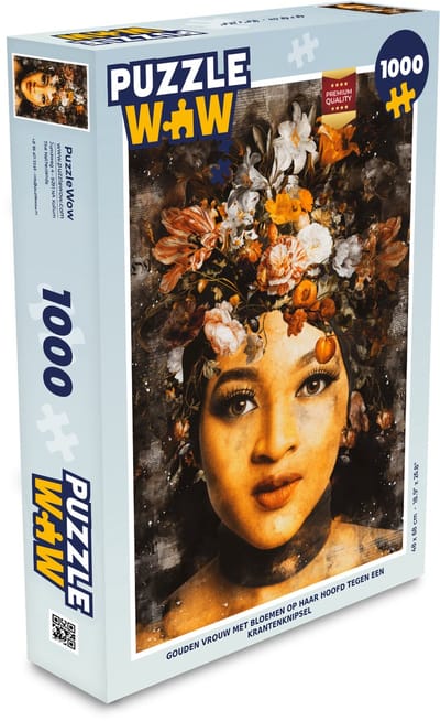 Puzzel Vrouwen - Bloemen - Verf - Legpuzzel - Puzzel 1000 stukjes volwassenen