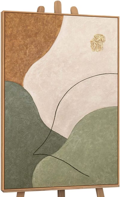 Canvas schilderij handgeschilderd whisper of valleys abstract – YS-Art Gallery – Luxe wanddecoratie voor woonkamer – Modern schilderij voor slaapkamer en hal