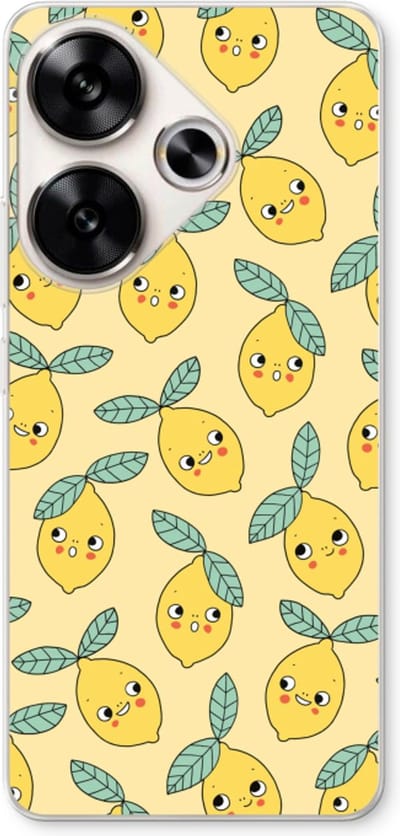 Case Company® - Hoesje geschikt voor Xiaomi Poco F6 hoesje - Citroenen - Soft Cover Telefoonhoesje - Bescherming aan alle Kanten en Schermrand