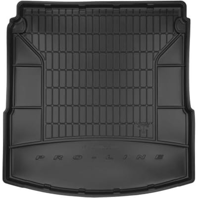 FROGUM Kofferbakmat - Geschikt voor RENAULT TALISMAN Sedan (2015-2022) - TPE Rubber - Zwart - Met Organizerfunctie