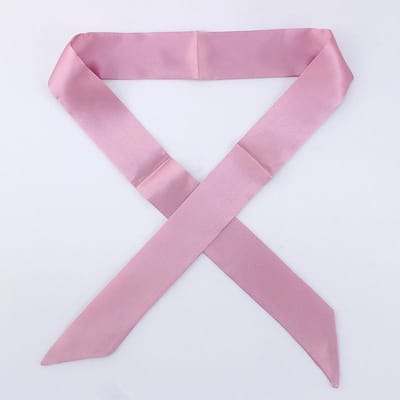 4X100cm Foulard Étroit en Soie Satinée Carré de Cou Foulards de Cou Uni Foulard Long Fin en Soie Cravate Ruban pour Sac Noir Bandeaux pour Cheveux Choker 4x100cm
