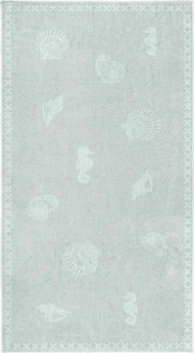 Seahorse Shells - Strandlaken XL - 100 x 200 cm - Mist
